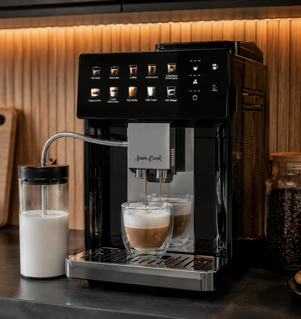 Sam Cook MasterChef GrandCafe Kaffemaskin